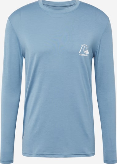 QUIKSILVER T-Shirt fonctionnel en bleu fumé / blanc, Vue avec produit