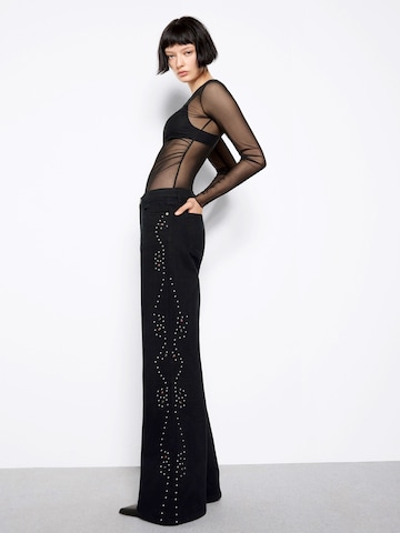 Wide Leg Jean Bershka en noir