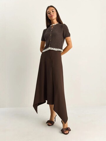 Bianco Lucci Skirt in Brown