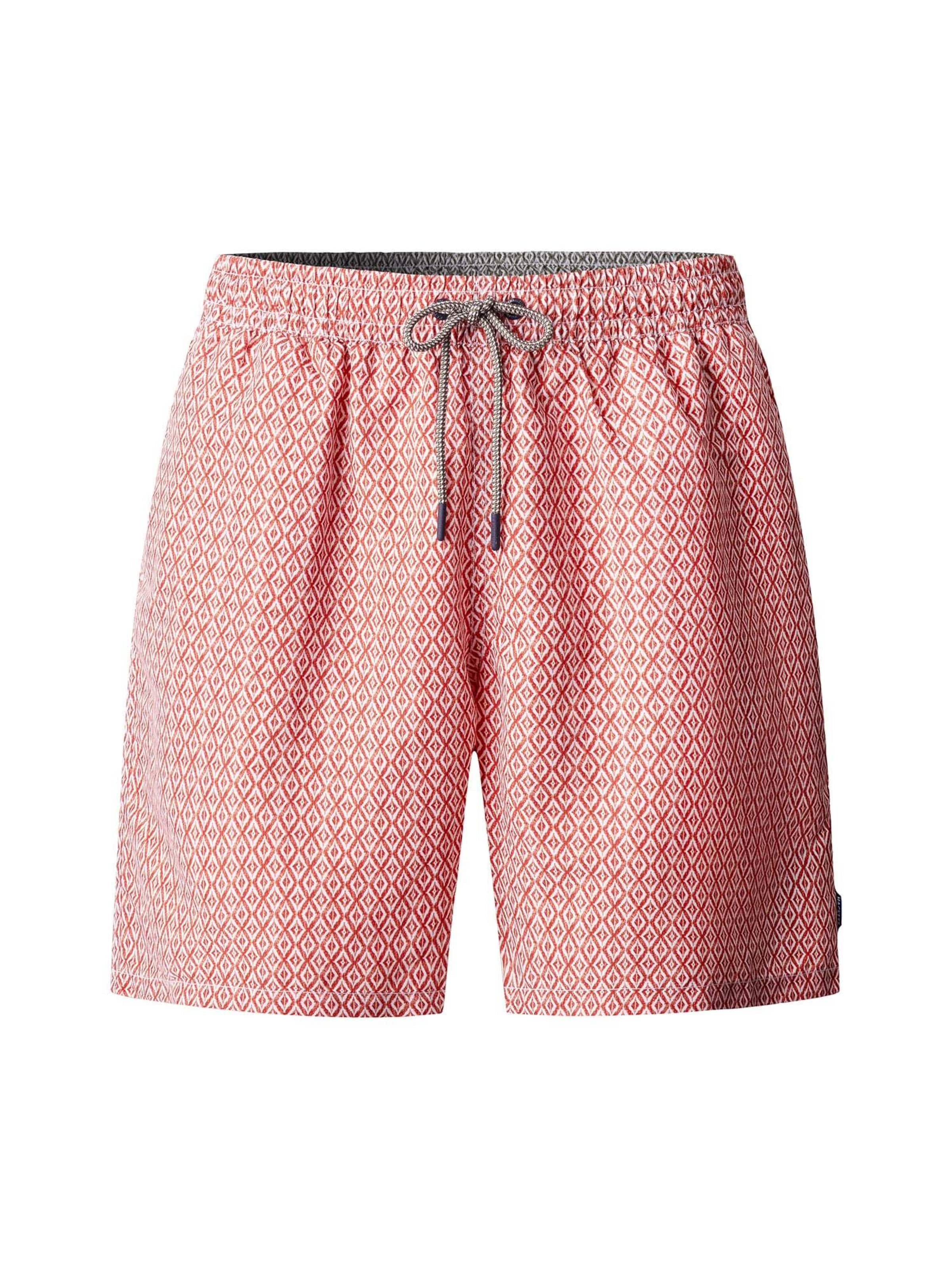 Hackett London Board Shorts 'Clay' in Red: front