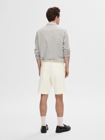 SELECTED HOMME - Regular Calças chino 'BILL' em bege