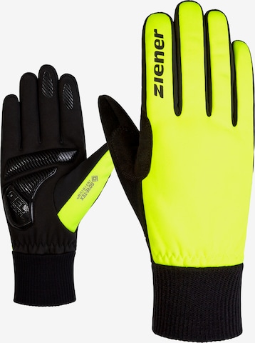 ZIENER Athletic Gloves 'SMU 18-GWS' in Yellow: front