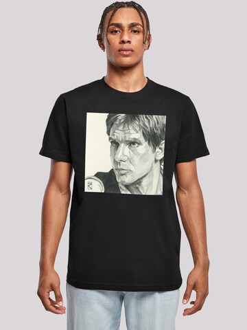 F4NT4STIC Shirt 'Star Wars Han Solo' in Black: front