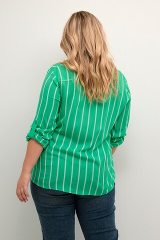 KAFFE CURVE Blouse 'Sida' in Green