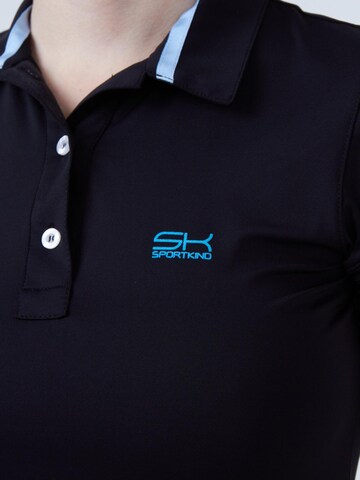 SPORTKIND Performance shirt 'Poloshirt' in Black