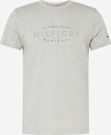 T-Shirt TOMMY HILFIGER en gris : devant