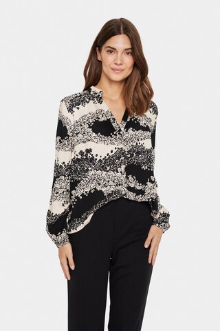 Camicia da donna 'Eda' di SAINT TROPEZ in nero: frontale