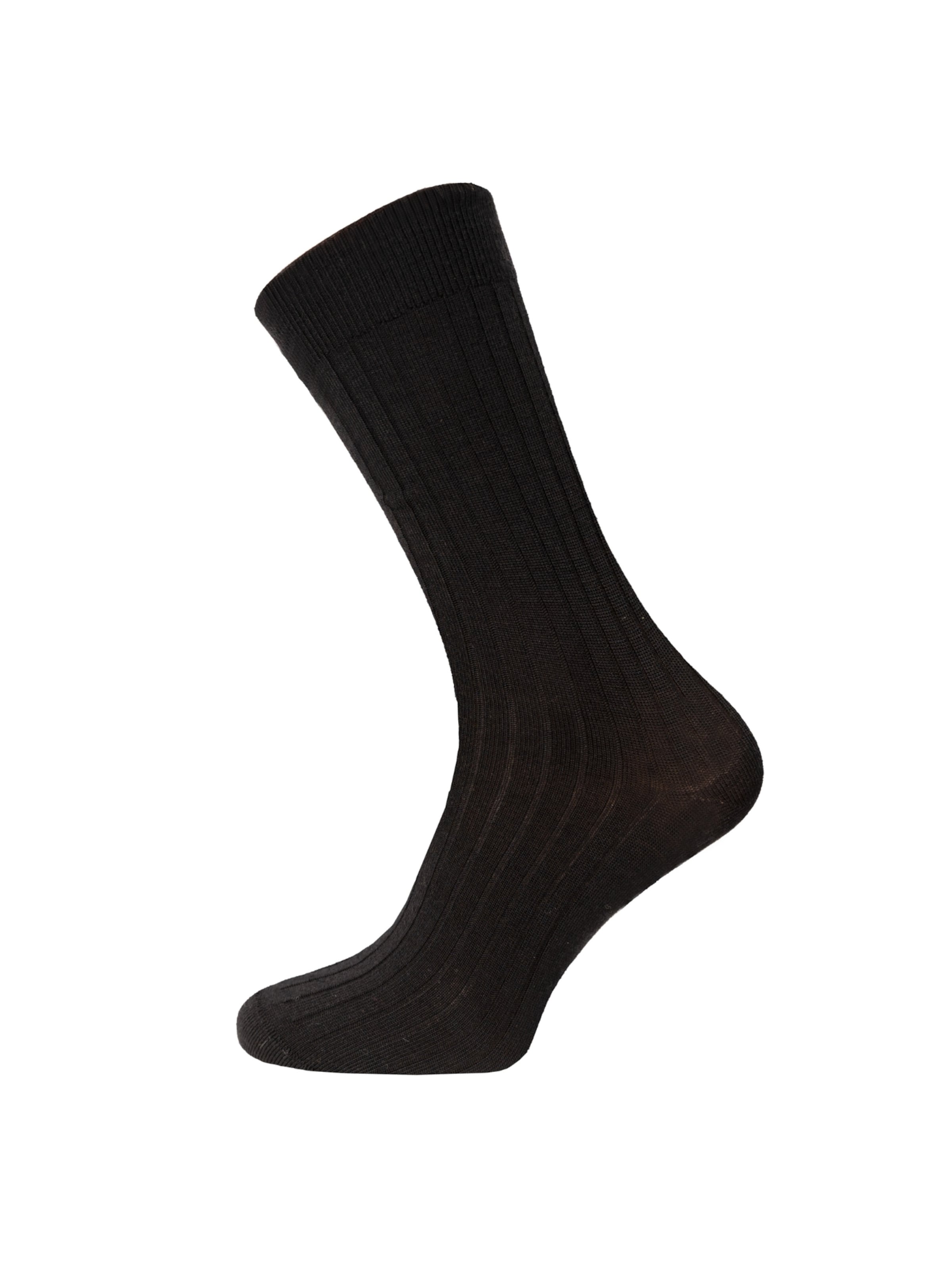 HomeOfSocks Socks 'HOS708' in Black: front
