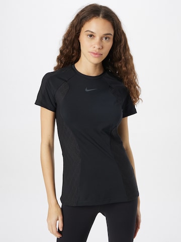 T-shirt fonctionnel NIKE en noir : devant