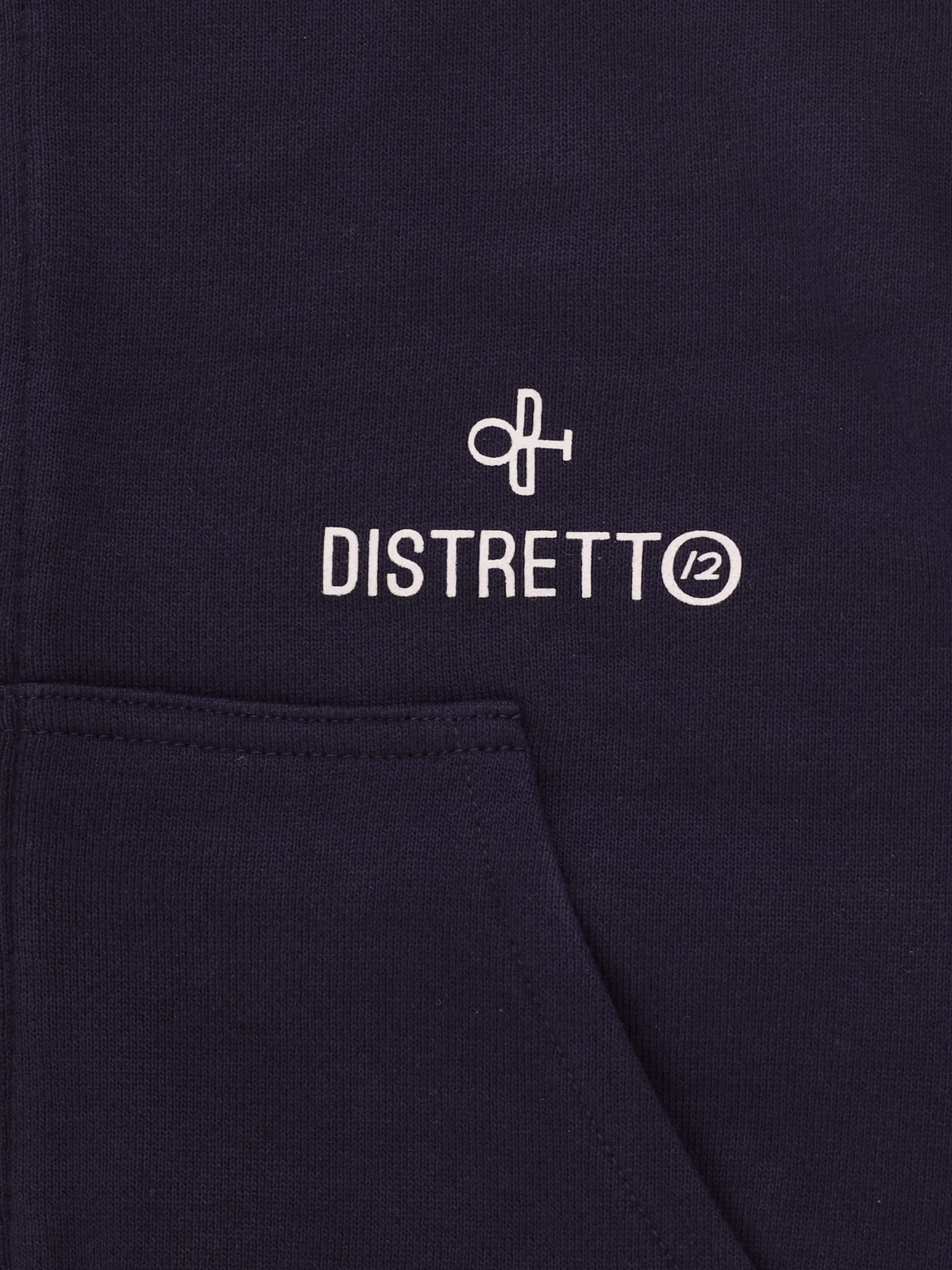 Distretto12 Zip-Up Hoodie 'LISBONA' in Blue
