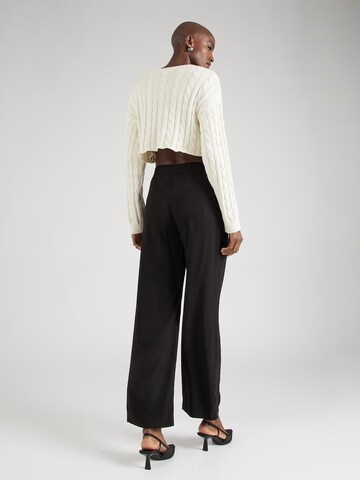 COMMA Wide leg Pleat-front trousers in Black