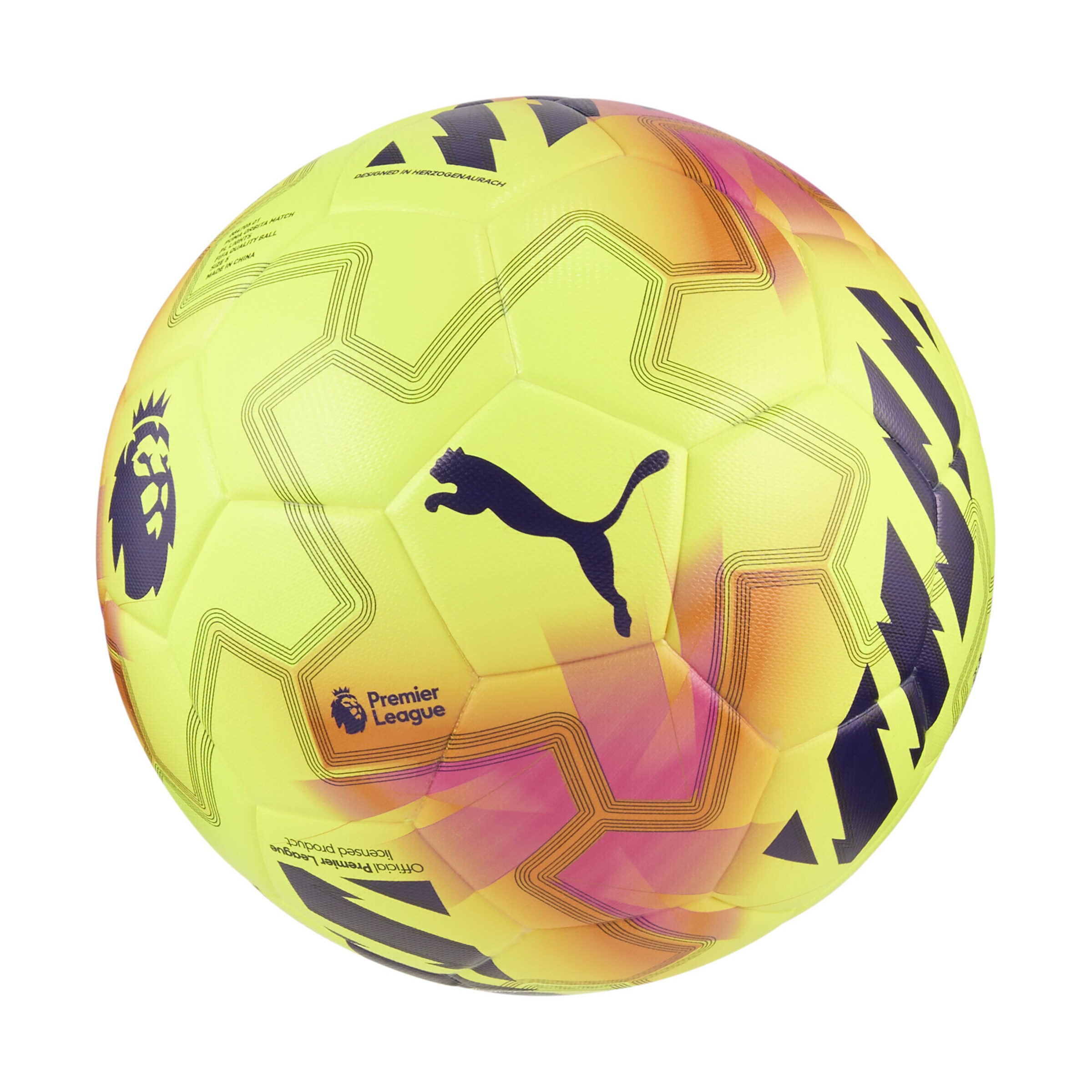 PUMA Ball 'Orbita Match' in Yellow: front