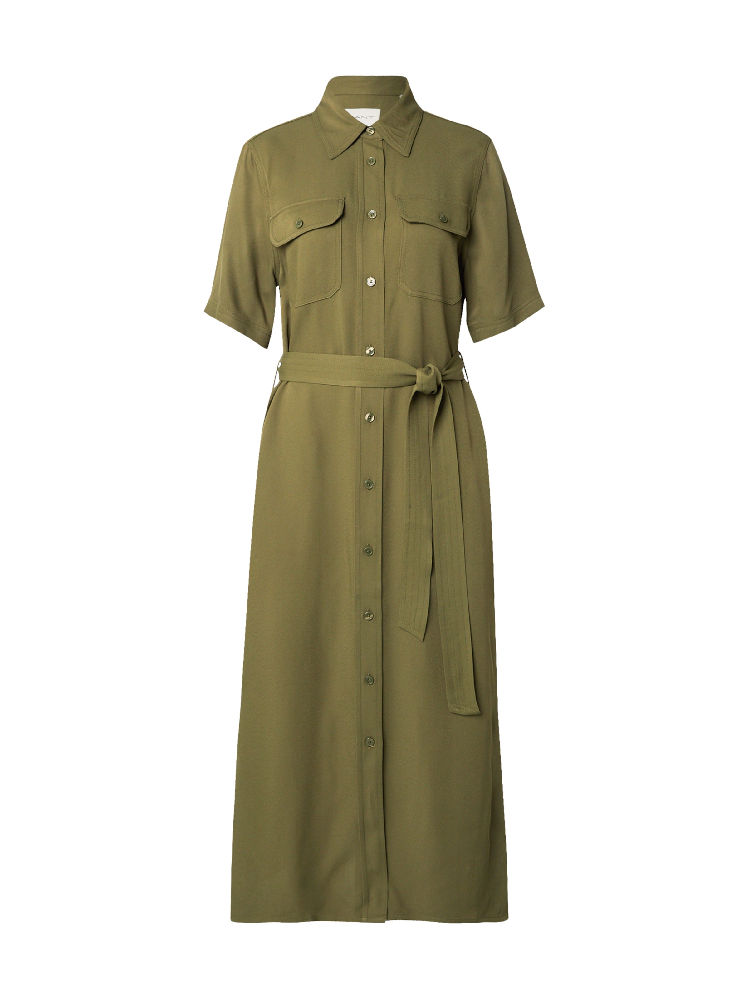 Rochie tip bluză de la GANT pe verde: față