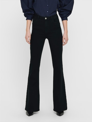 Flared Jeans 'ONLHELLA' di ONLY in nero: frontale