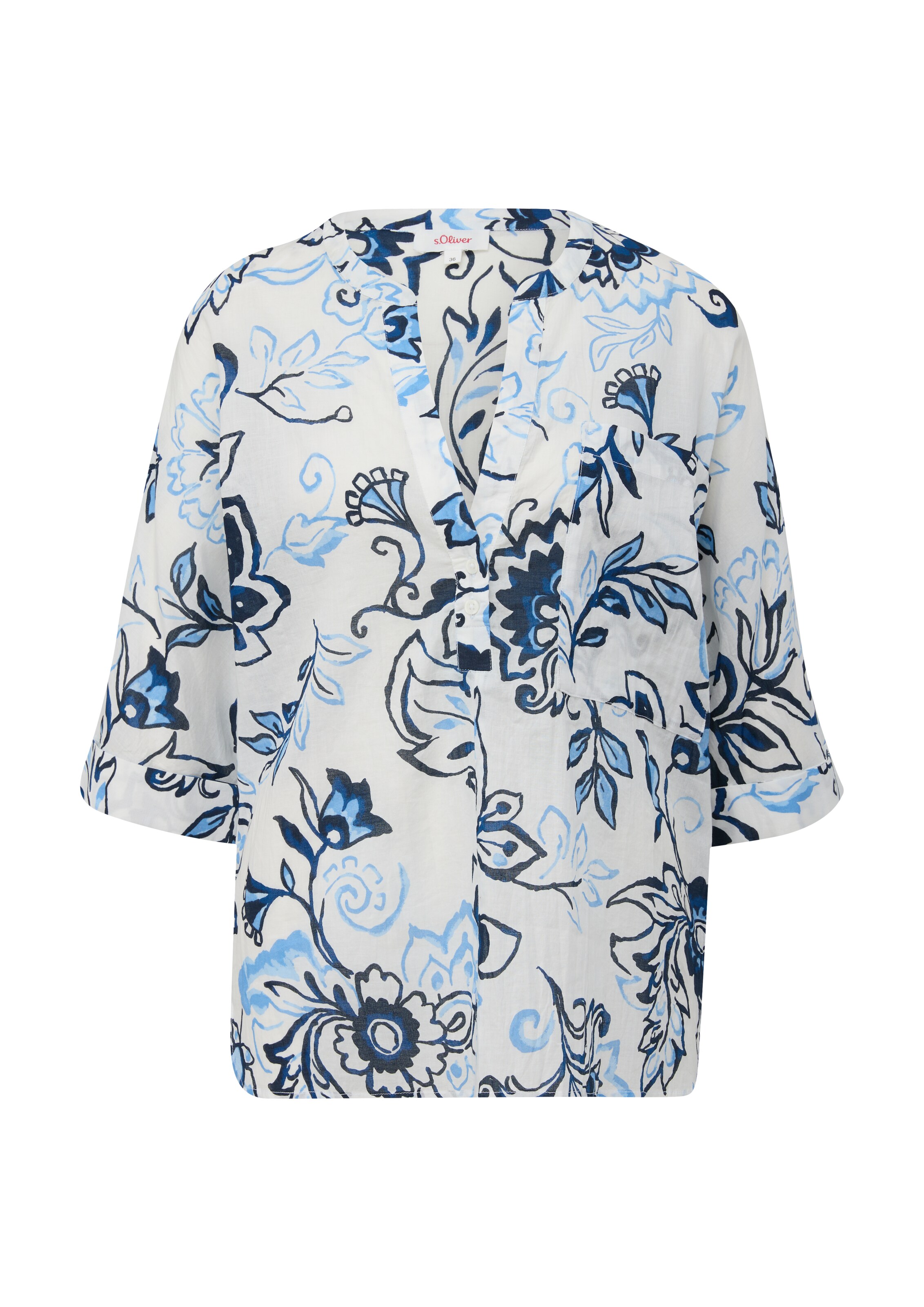 s.Oliver Bluse in Blau: Vorderseite