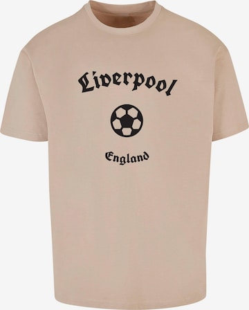 T-Shirt ' Liverpool' Merchcode en beige : devant