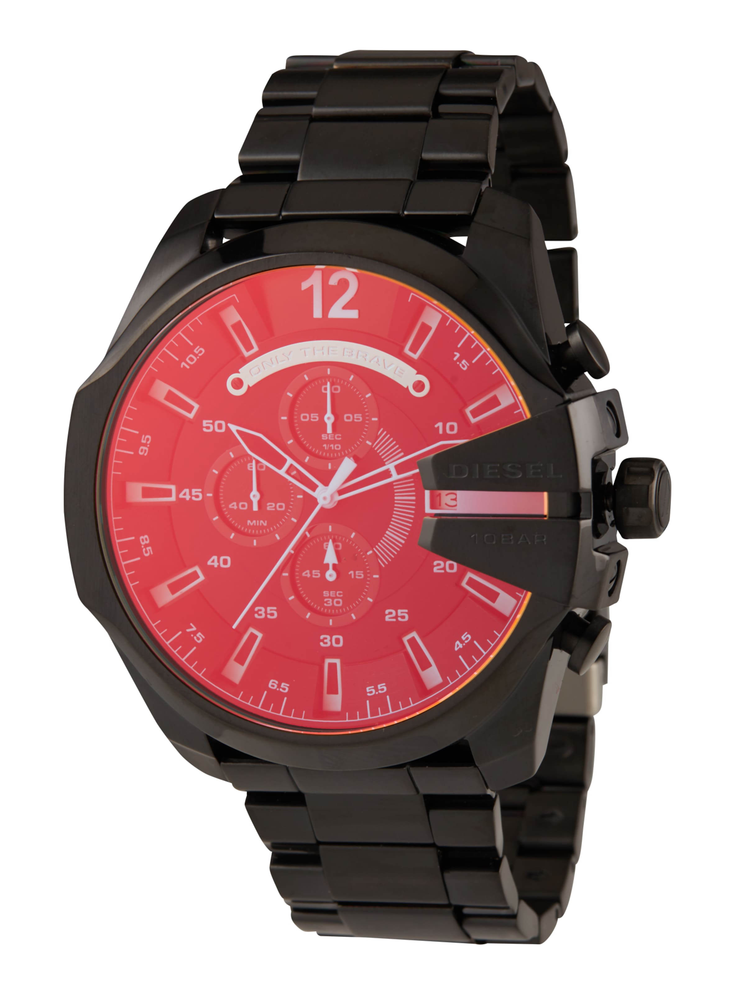 DIESEL Analog watch 'Mega Chief' in Black: front