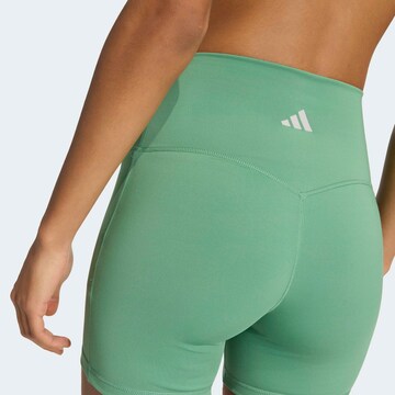 ADIDAS PERFORMANCE Skinny Workout Pants 'All me' in Green