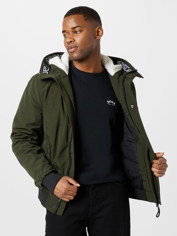 INDICODE JEANS Between-season jacket 'Doyle' in Green: front