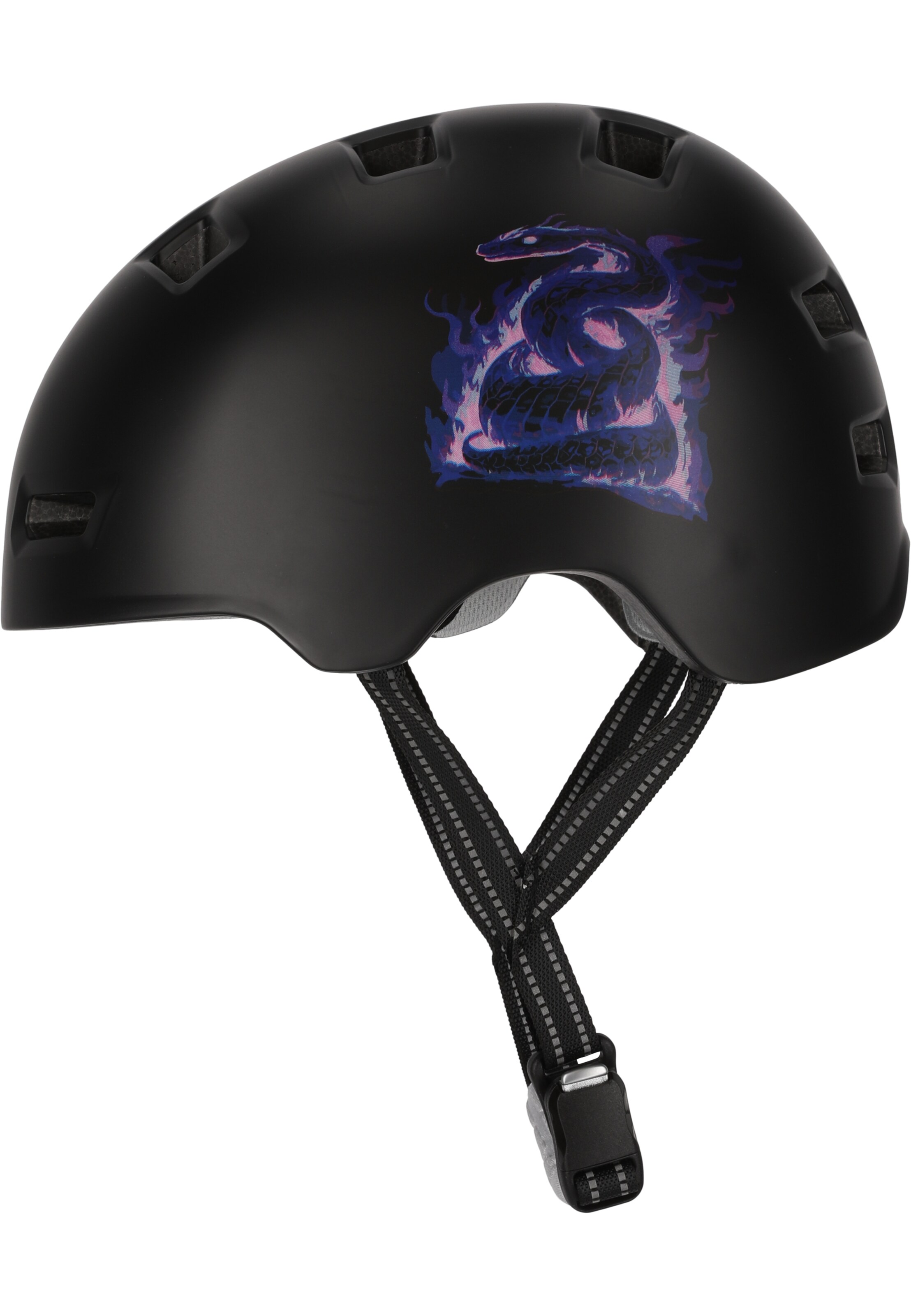 Crazy Safety Helm 'Rampage Snake' in Schwarz