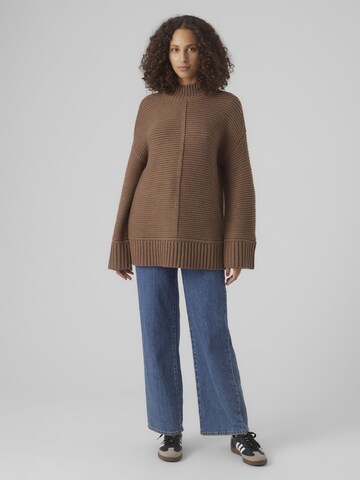 VERO MODA Pullover 'MIRANDA' i brun