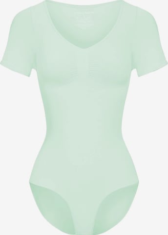 cfab Shaping bodysuit 'T-Shirt Bodysuit Sculpting Shapewear mit Slip' in Green: front