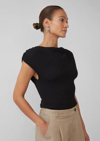 s.Oliver BLACK LABEL Shirt in Black: front