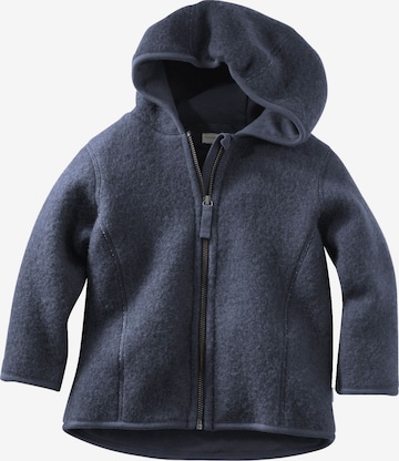 hessnatur Athletic fleece jacket in Blue: front