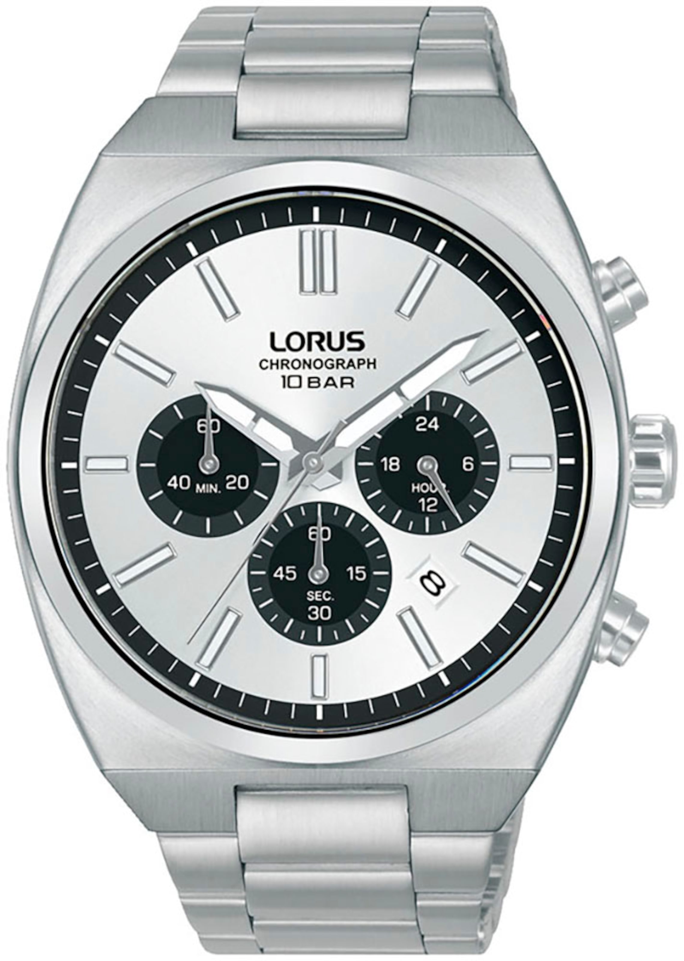 LORUS Analog Watch in Silver: front
