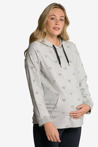 Sweat-shirt Ulla Popken en gris : devant