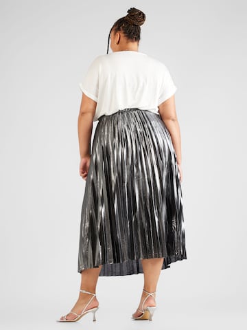 ONLY Carmakoma Spódnica 'HAILEY' w kolorze srebrny