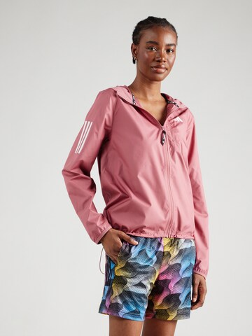 ADIDAS PERFORMANCE - Chaqueta deportiva 'Own The Run' en rosa: frente