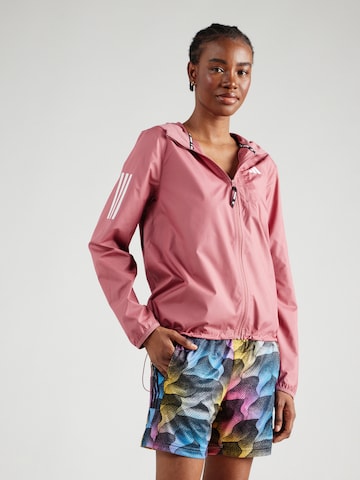 ADIDAS PERFORMANCE Športna jakna 'Own The Run' | roza barva: sprednja stran