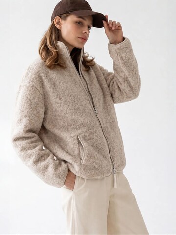 MixRay Fleece jacket 'Sweatshirts' in White: front