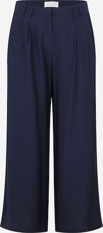 mėlyna Guido Maria Kretschmer Curvy Plačios klešnės Klostuotos kelnės 'Finja': priekis