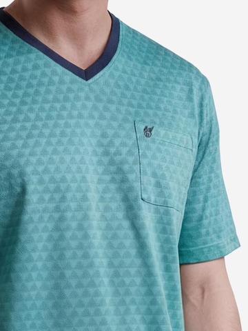 HAJO - Pijama corto 'Klima Light' en azul