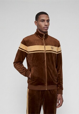 Giacca di felpa 'Damarindo 025' di Sergio Tacchini in marrone: frontale