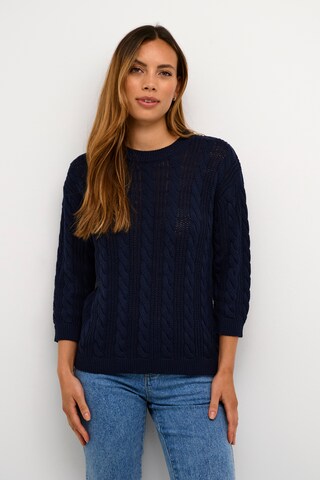 Pull-over 'Silja' Kaffe en bleu : devant