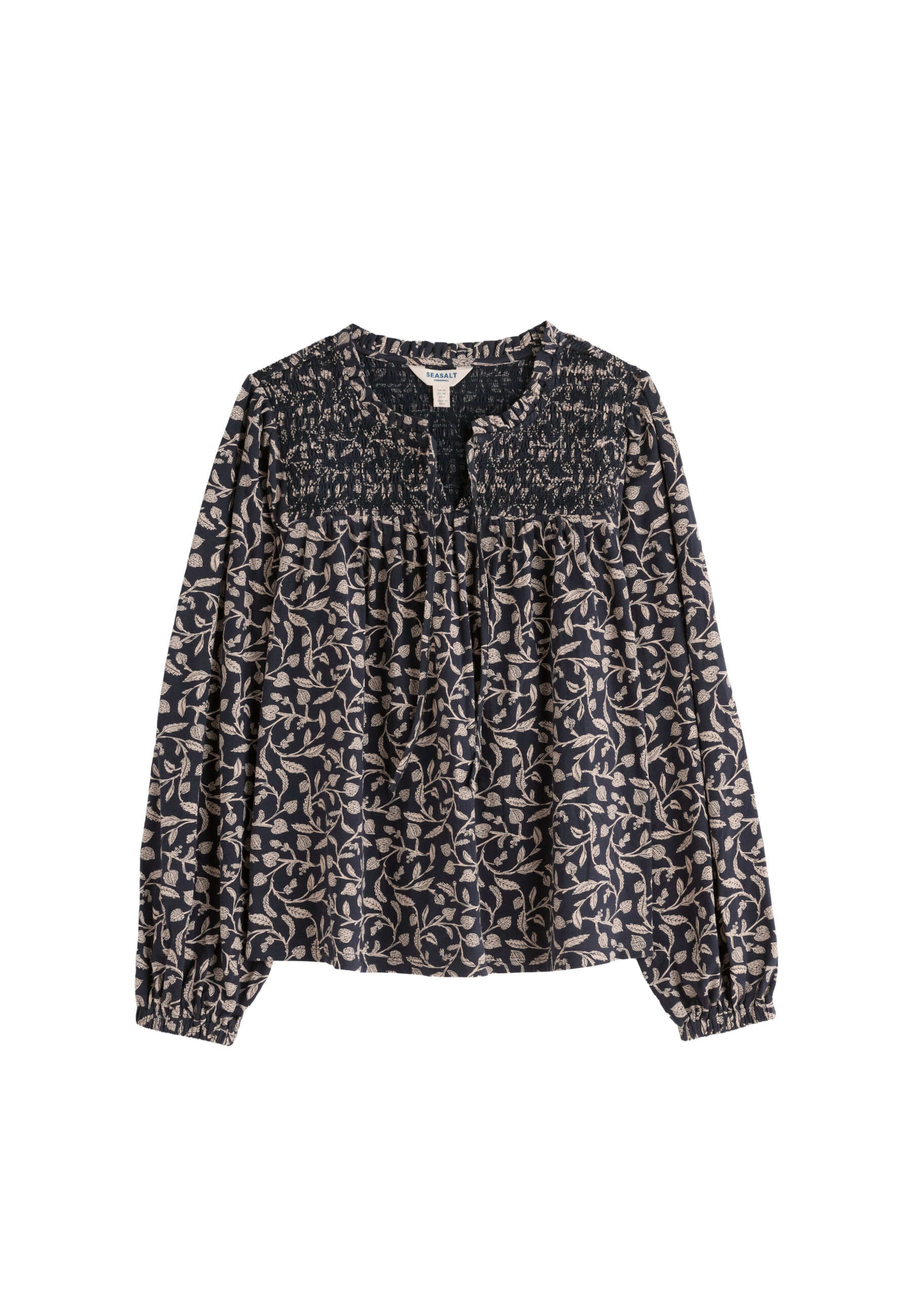 Seasalt Cornwall Blouse 'Robins Perch' in Blue: front