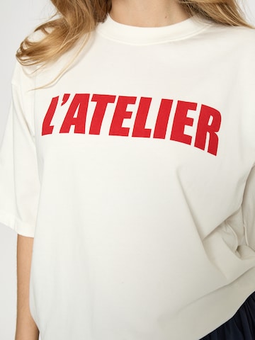 minus - Top 'Stine' en blanco