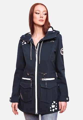 MARIKOO Weatherproof jacket 'Ulissaa' in Blue: front