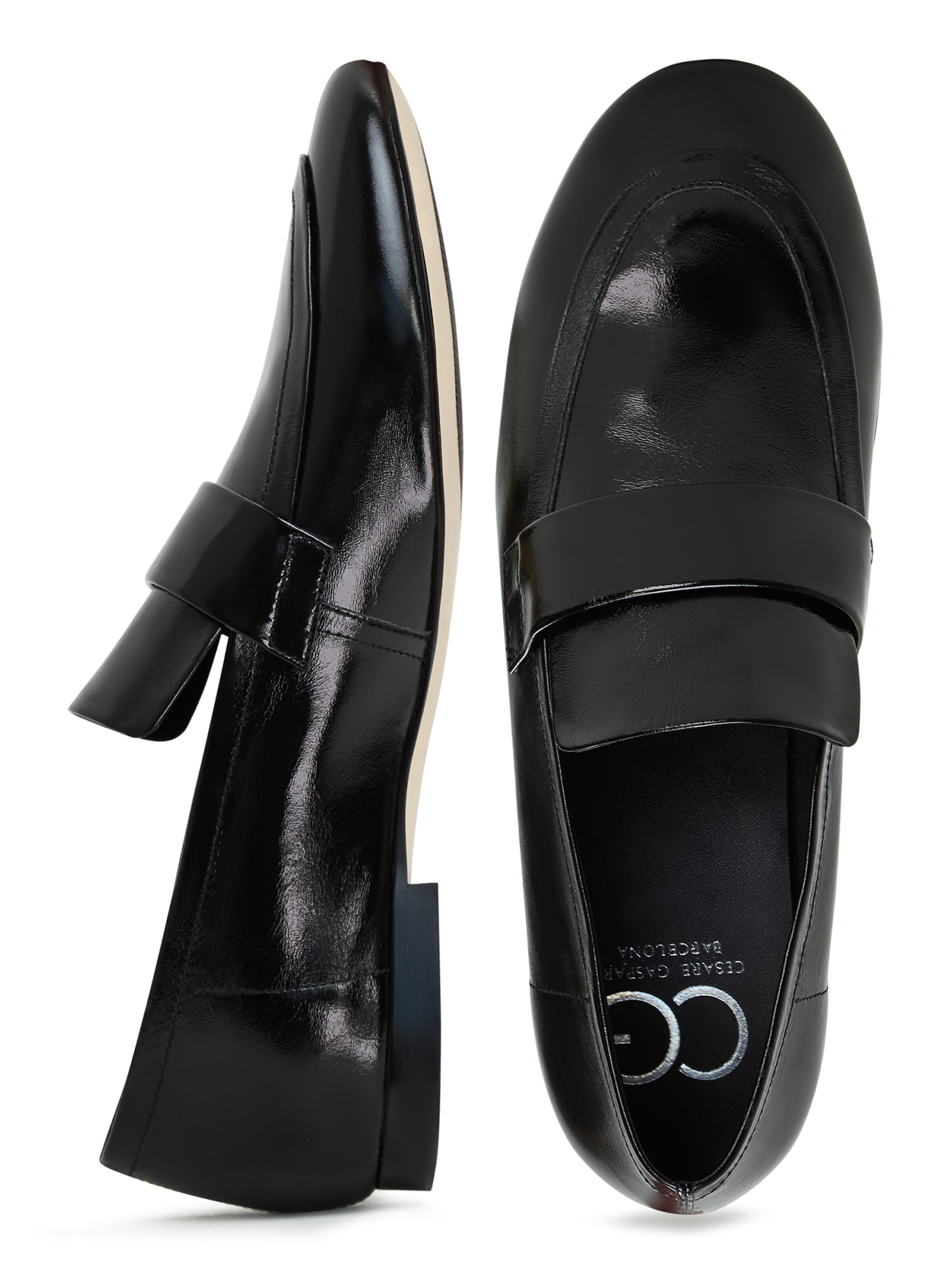 CESARE GASPARI Moccasin in Black
