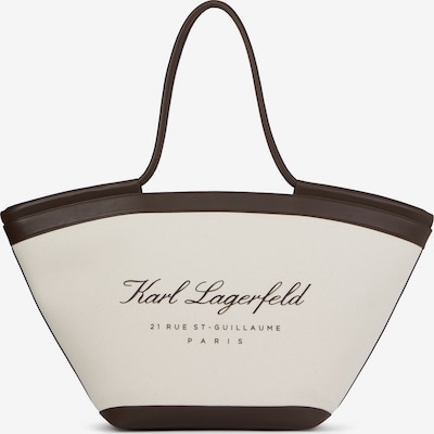 Karl Lagerfeld Rantakassi värissä vaaleabeige / suklaa, Tuotenäkymä