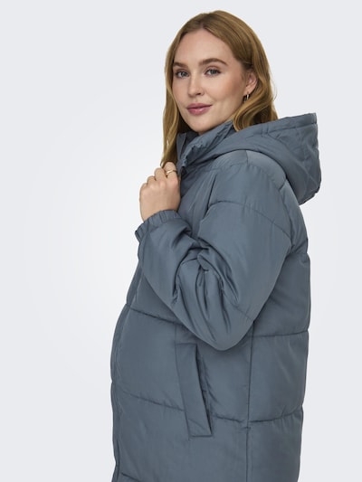 Only Maternity Wintermantel in de kleur Grijs, Productweergave