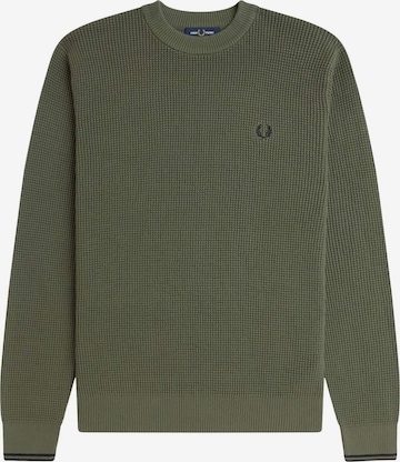 Fred Perry Sweater in Green: front