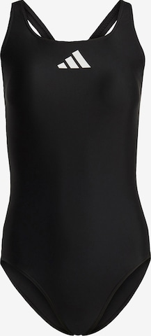 ADIDAS PERFORMANCE Bralette Active Swimsuit '3 Bar Logo' in Black: front