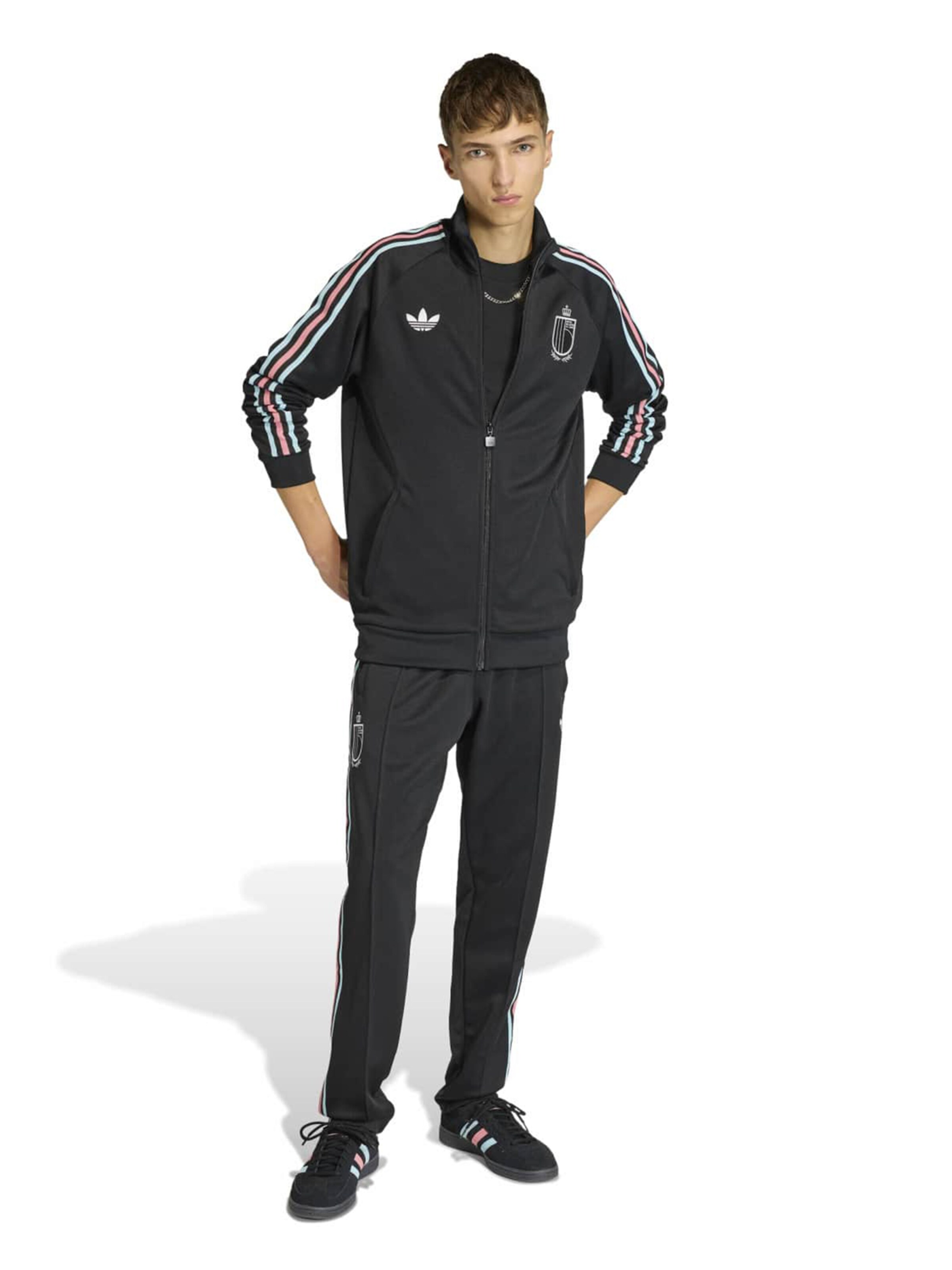 ADIDAS PERFORMANCE Sportowa bluza rozpinana 'RBFA' w kolorze czarny: przód