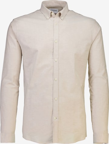 Slim fit Cămașă de la Lindbergh pe bej: față
