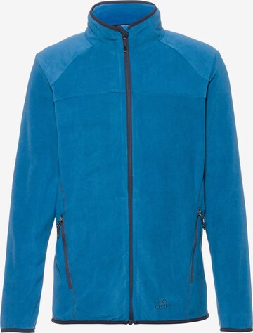 OCK Athletic Fleece Jacket in Blue: front