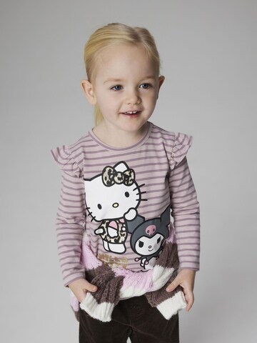 NAME IT Shirt 'Hello Kitty' in Lila: voorkant